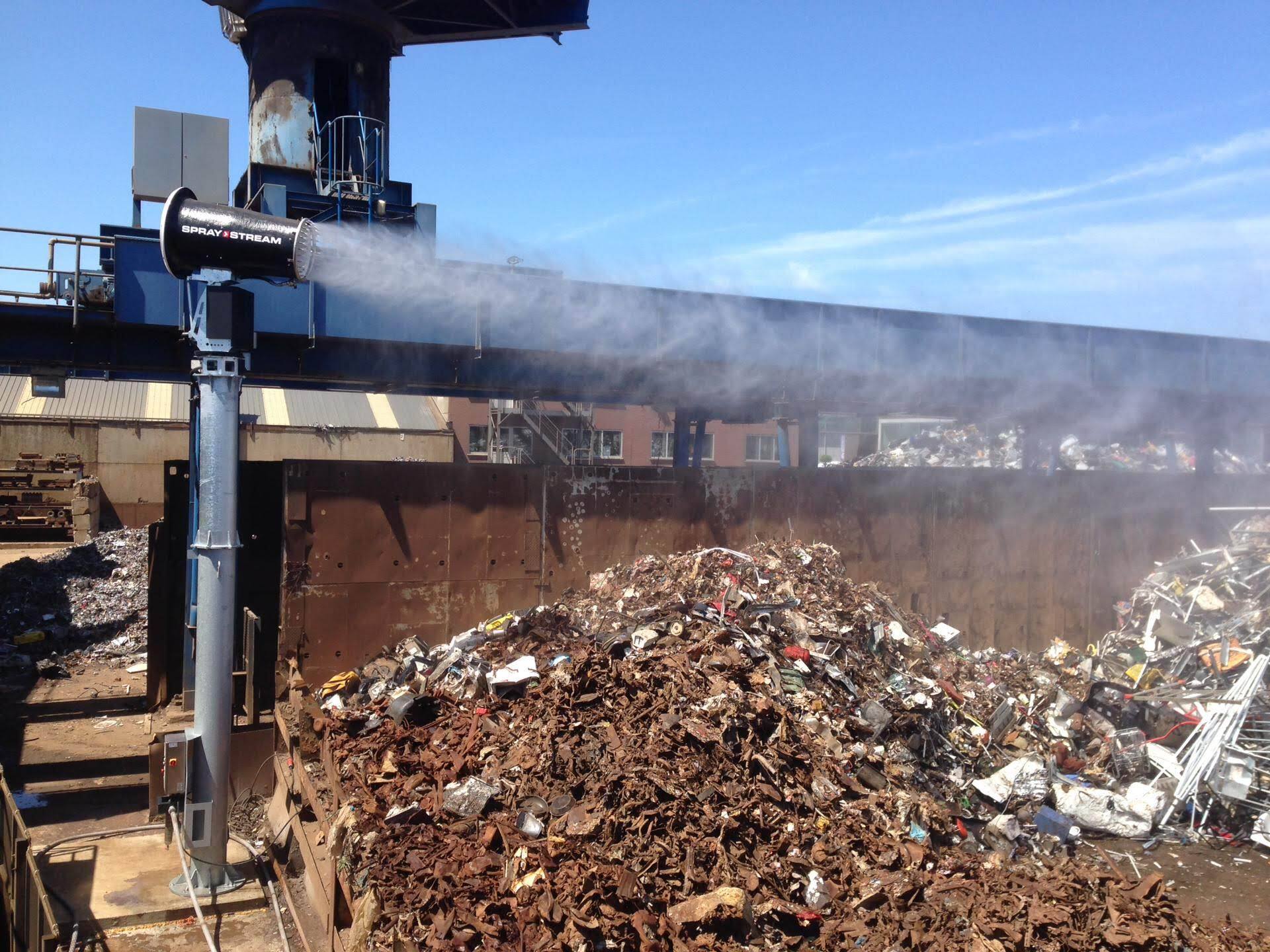 Galloo recycling cannon S7 5 tower dust 04