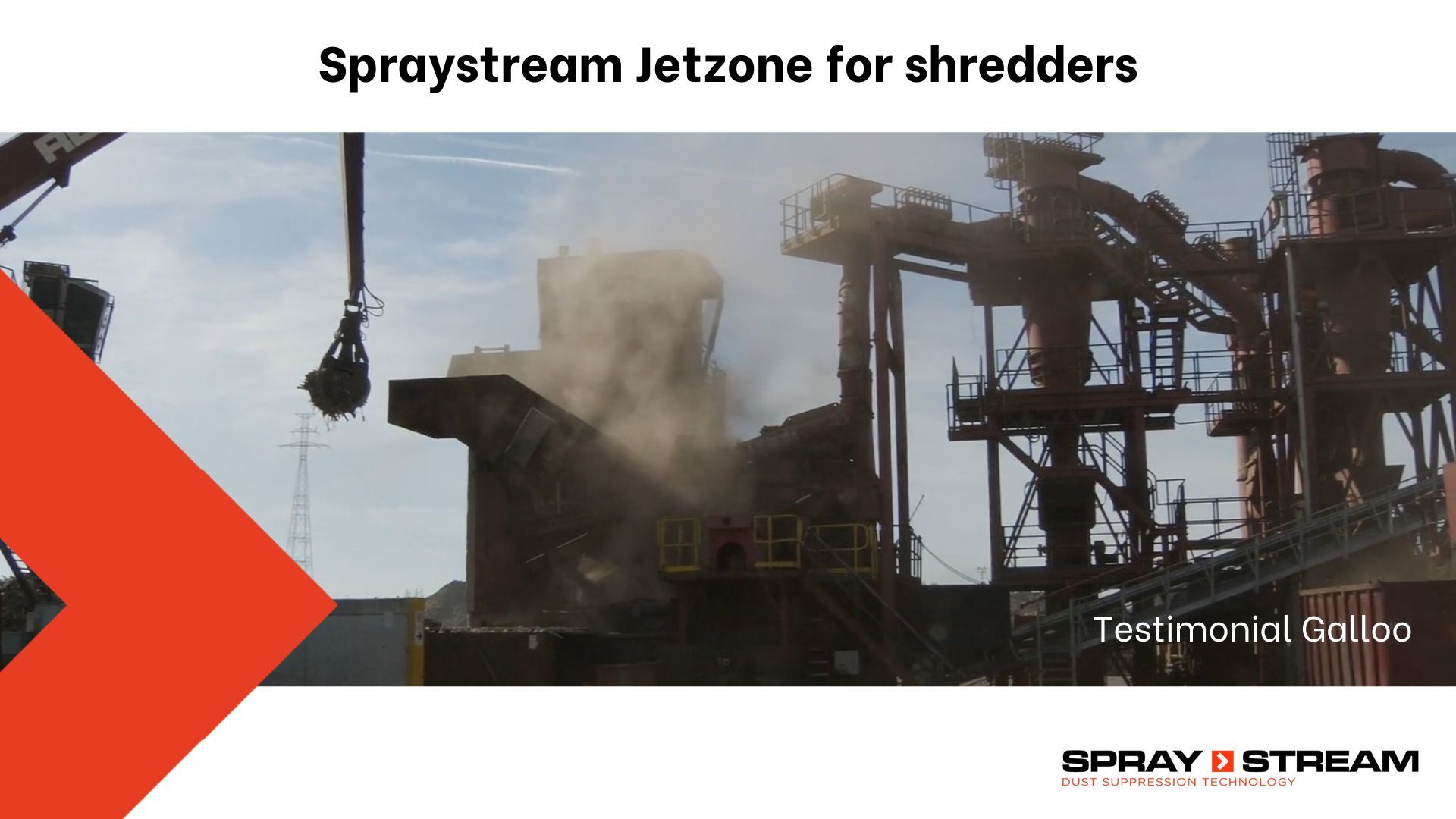 Spraystream Jetzone testimonial Galloo